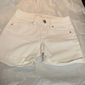 American Eagle white Jean shorts